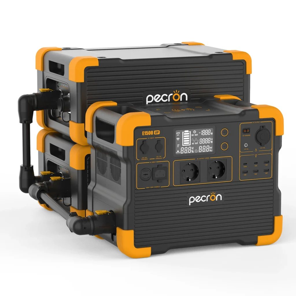 Přenosná napájecí stanice Pecron E1500LFP - 1536Wh, 2200W - obrazek 9